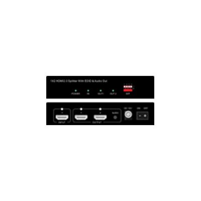 4K60 1X2 HDMI2.0 splitter with audio and EDID